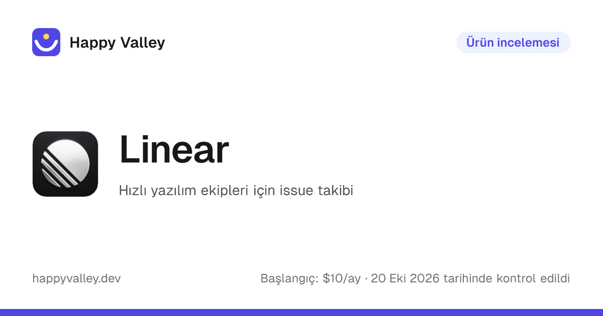 Linear Fiyatları (2026): Aylık $10 ile Başlayan Planlar